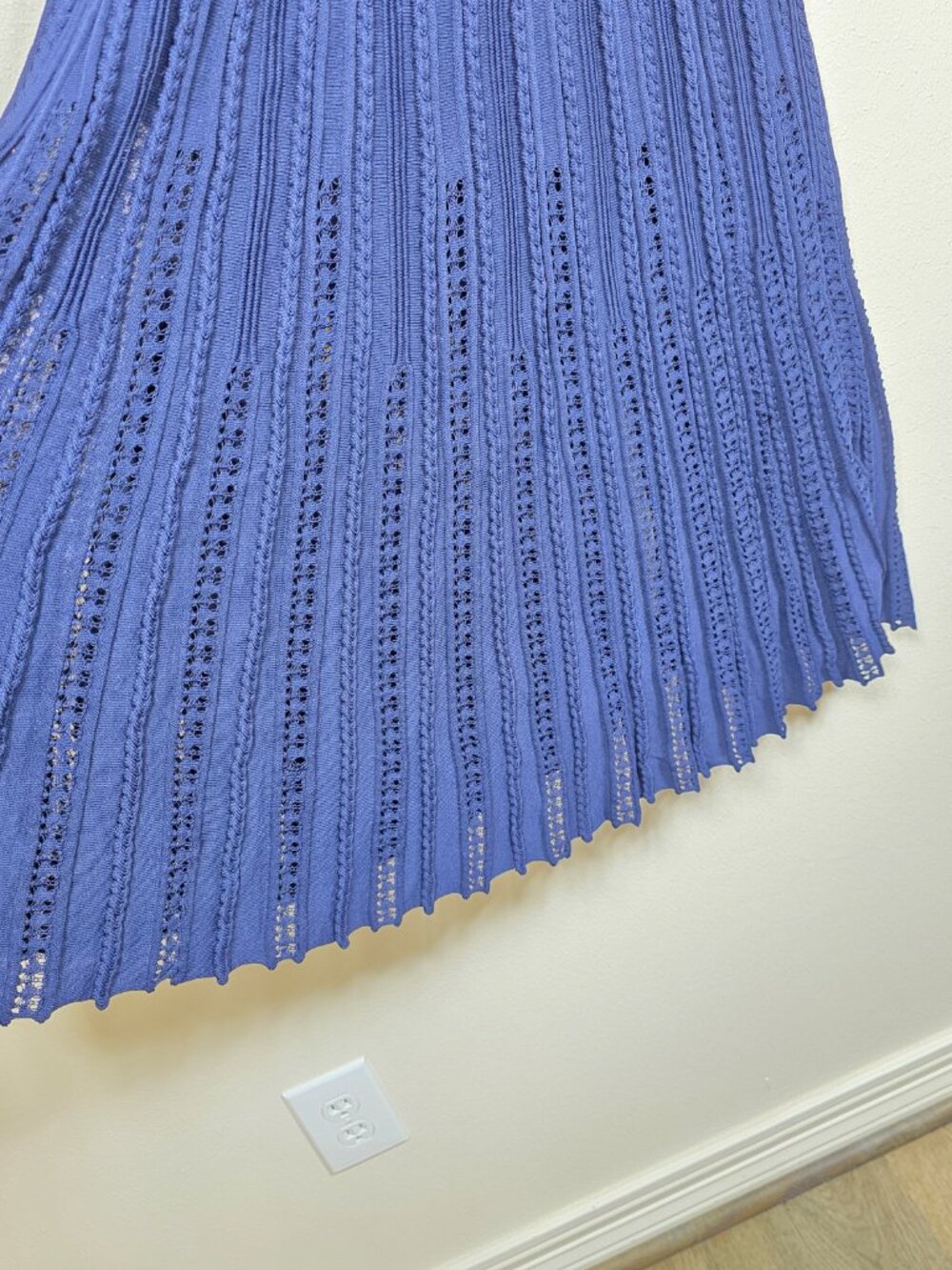 Maje Navy Sleeveless Knit Midi Dress Size 34 US 0 MSRP $445 - Picture 10 of 11